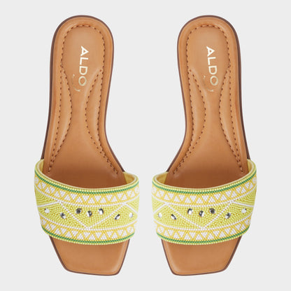 Aldo Seavacay Bright Yellow Women's Travel essentials - Slide sandal
