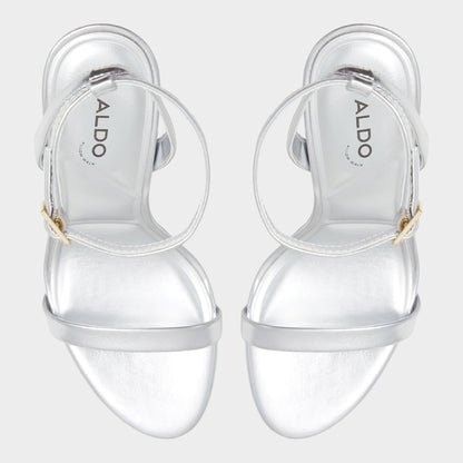 Aldo Maristou Silver Women's Strappy sandals - Strappy heeled sandal