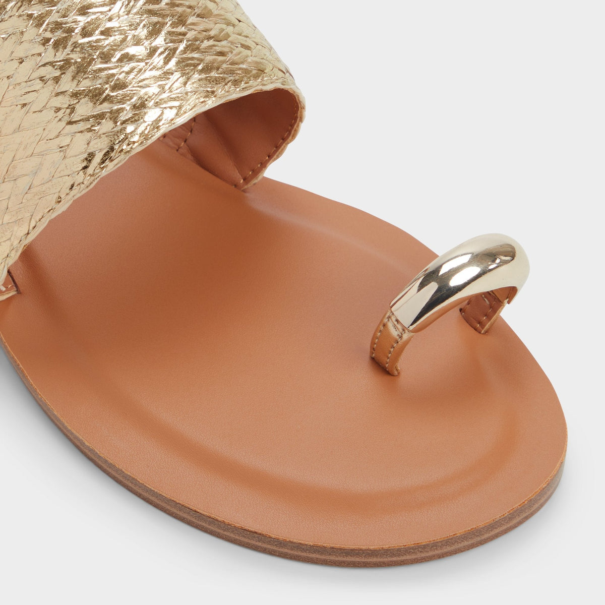 Aldo Beachwalk Gold Women's Iridescent metallics - Slide sandal