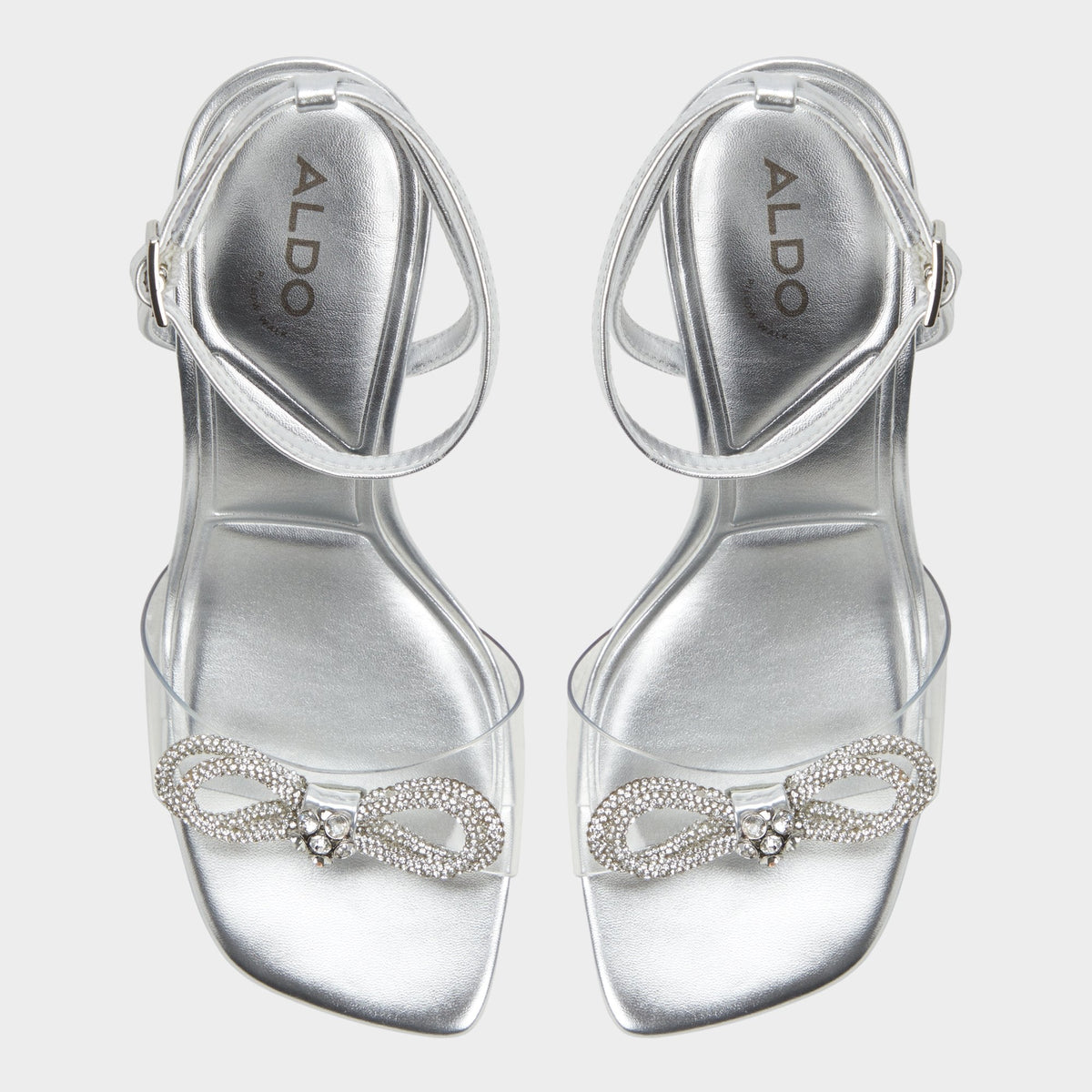 Aldo Ozley Silver Women's Strappy Heels - Strappy heeled sandal