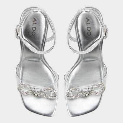 Aldo Ozley Silver Women's Strappy Heels - Strappy heeled sandal