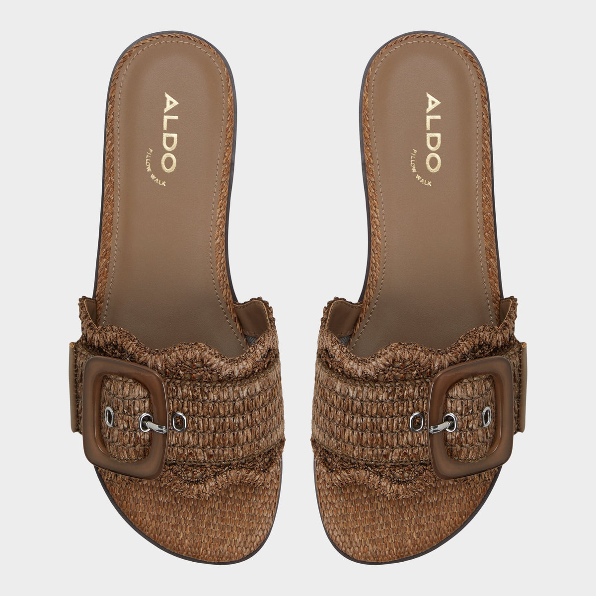 Aldo Wavysally in Light Brown - Slide sandal