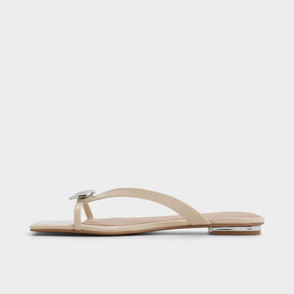 Aldo Iliria Beige Women's Flats - Slide sandal