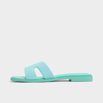 Aldo Itsandal Turquoise Women's Flats - Slide sandal