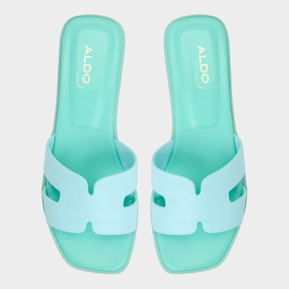 Aldo Itsandal Turquoise Women's Flats - Slide sandal