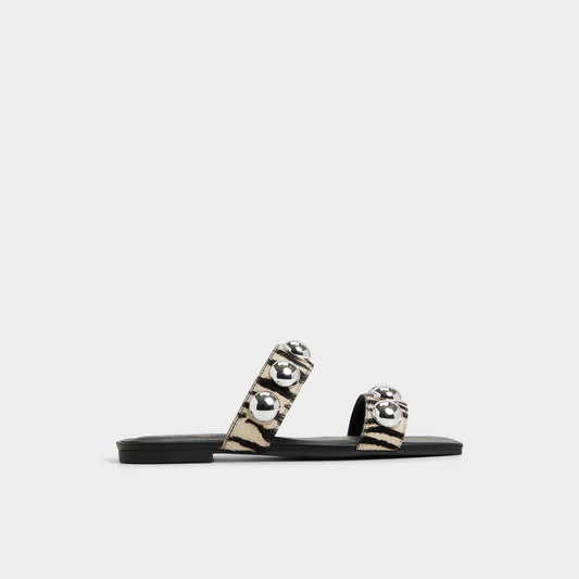Aldo Katalena in White Black - Slide sandal