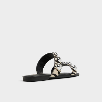 Aldo Katalena in White Black - Slide sandal