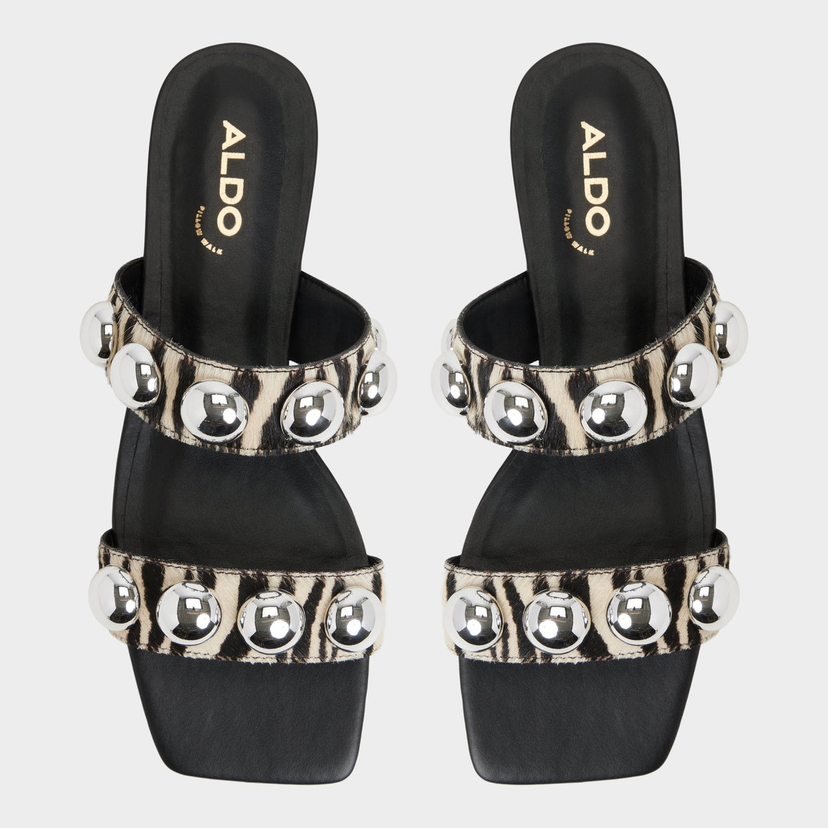 Aldo Katalena in White Black - Slide sandal