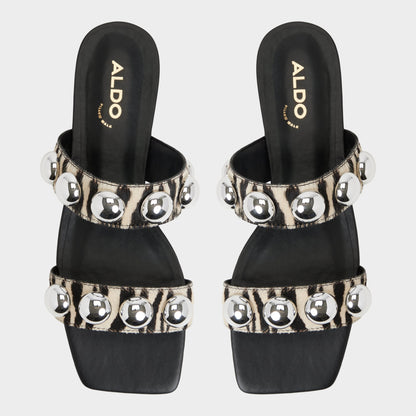 Aldo Katalena in White Black - Slide sandal