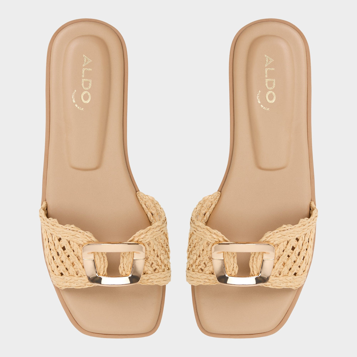 Aldo Tidella Natural Women's Flats - Slide sandal