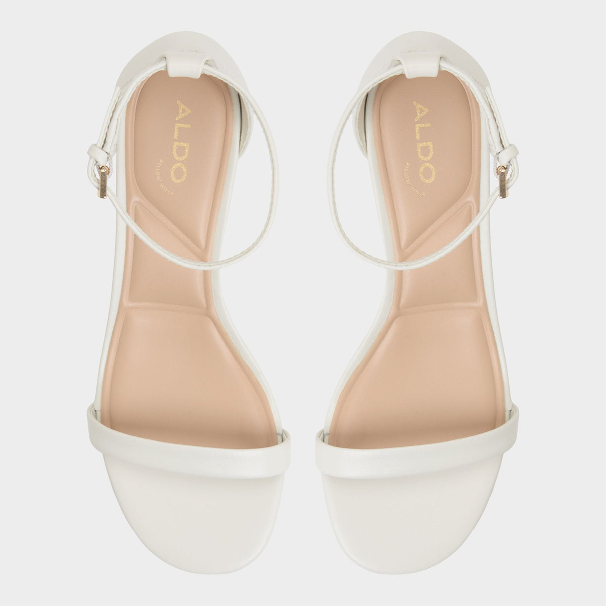 Aldo Calliope White/Bone Women's Block heels - Heeled sandal, Block heel