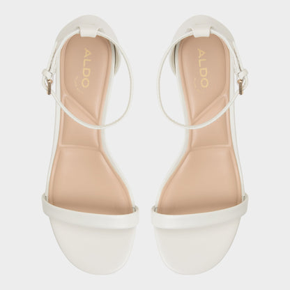 Aldo Calliope White/Bone Women's Block heels - Heeled sandal, Block heel