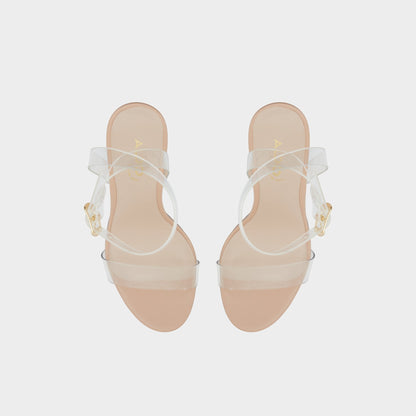 Aldo Aniwien Bone Women's Strappy sandals - Strappy heeled sandal, Block heel