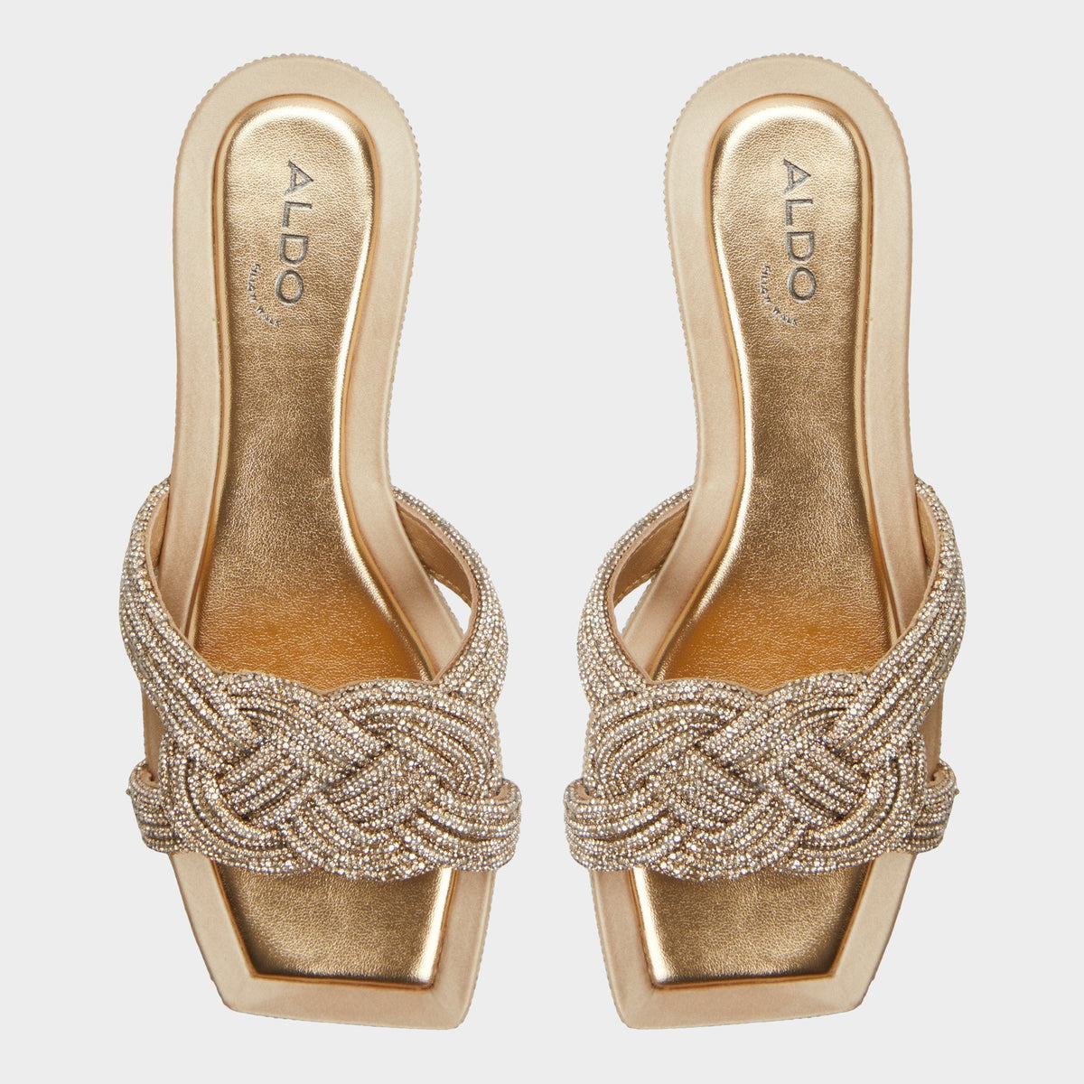 Aldo Karlina in Gold - Slide sandal