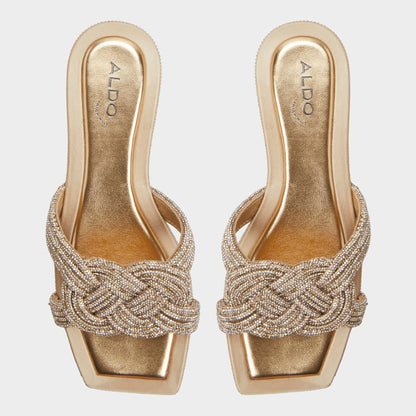 Aldo Karlina in Gold - Slide sandal