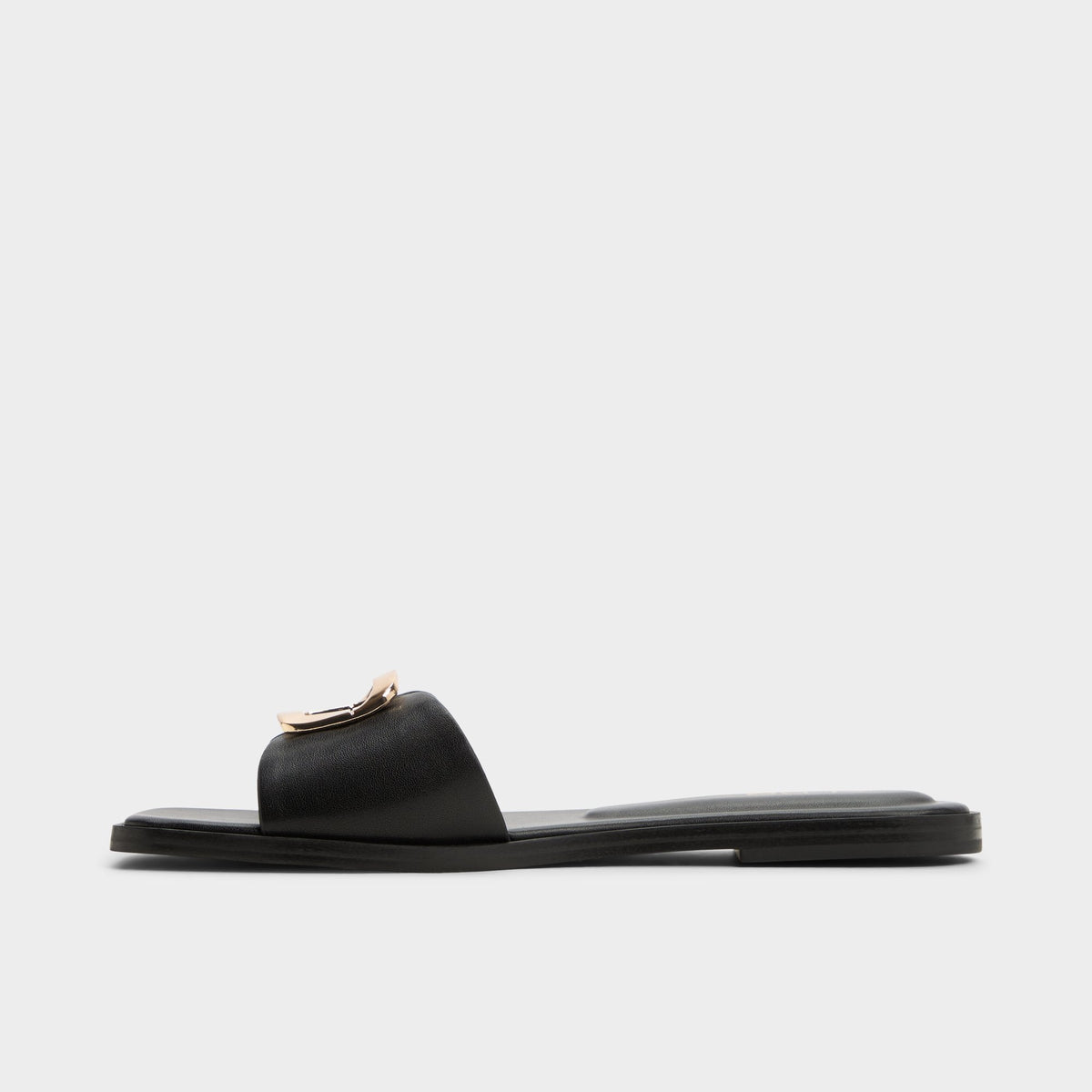 Aldo Tidella Black Women's Flats - Slide sandal