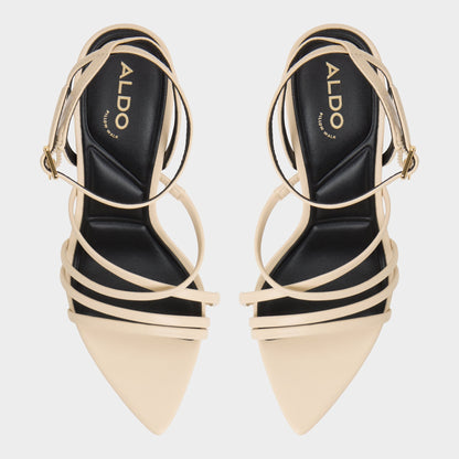 Aldo Solania Light Beige Women's Strappy sandals - Heeled sandal, Stiletto heel