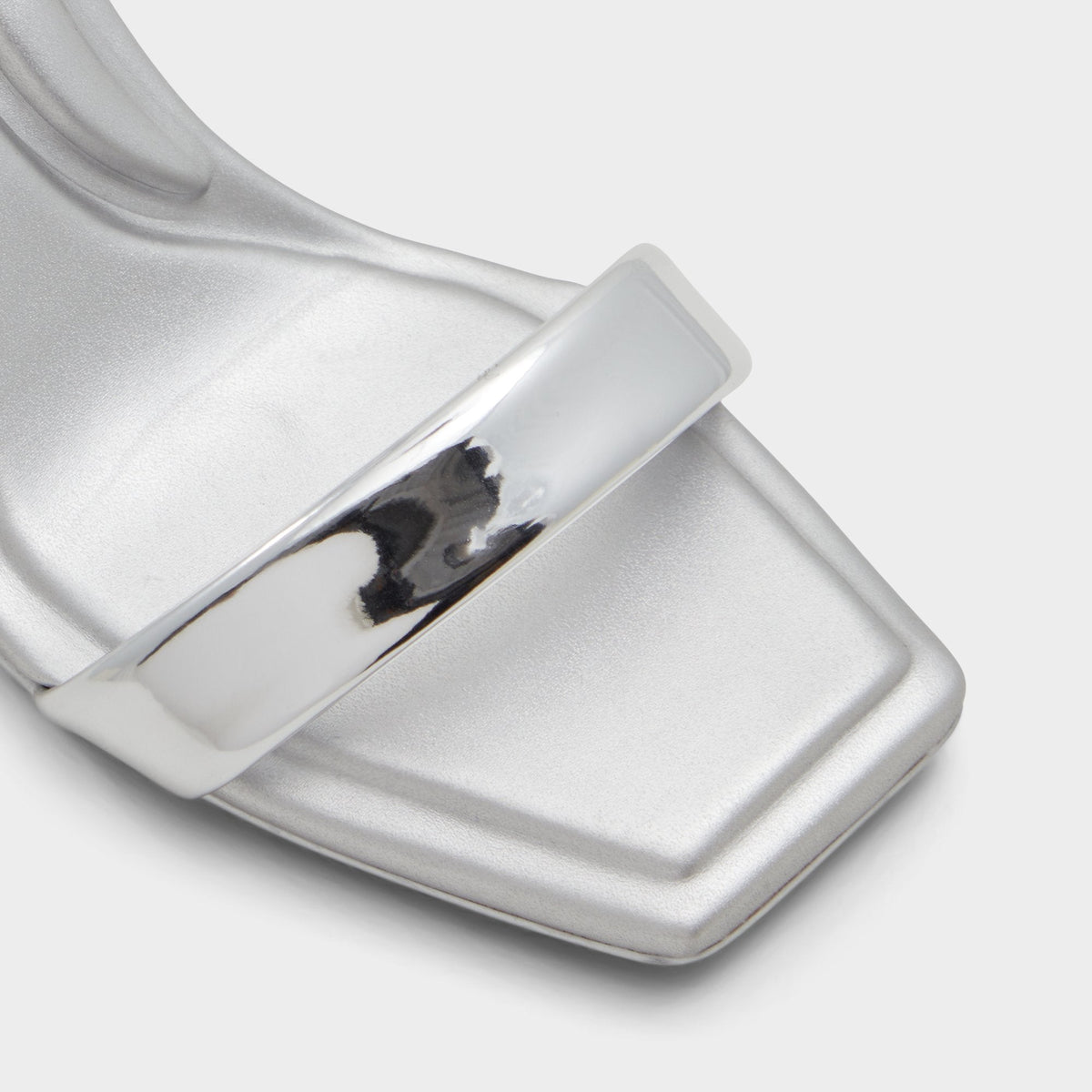 Aldo Aurorai Silver Women's Block heels - Strappy heeled sandal, Block heel