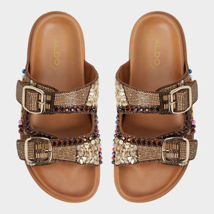 Aldo Bohochic Open Brown Women's Footbed sandals - Footbed sandal