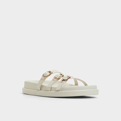 Aldo Zephyra White Women's Footbed sandals - Footbed sandal, Footbed sandal