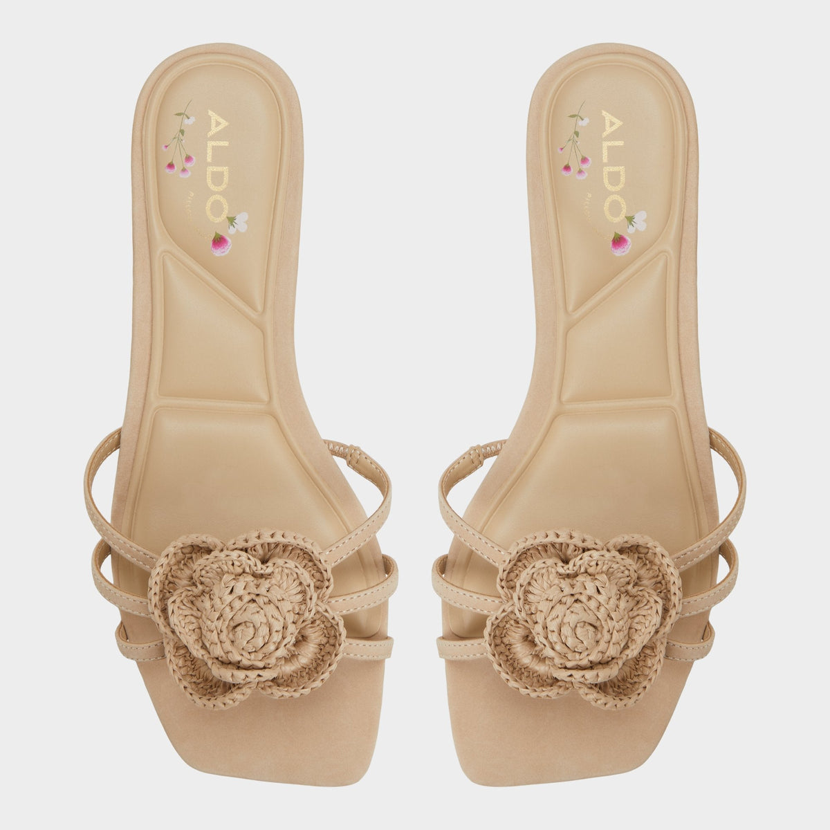 Aldo Wildbloom Sand Women's Travel essentials - Strappy flat sandal