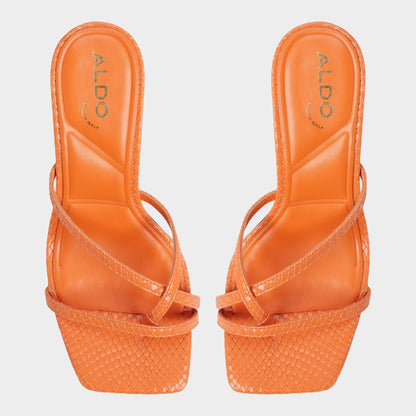 Aldo Calypsa Medium Orange Women's Heeled mules - Strappy heeled sandal
