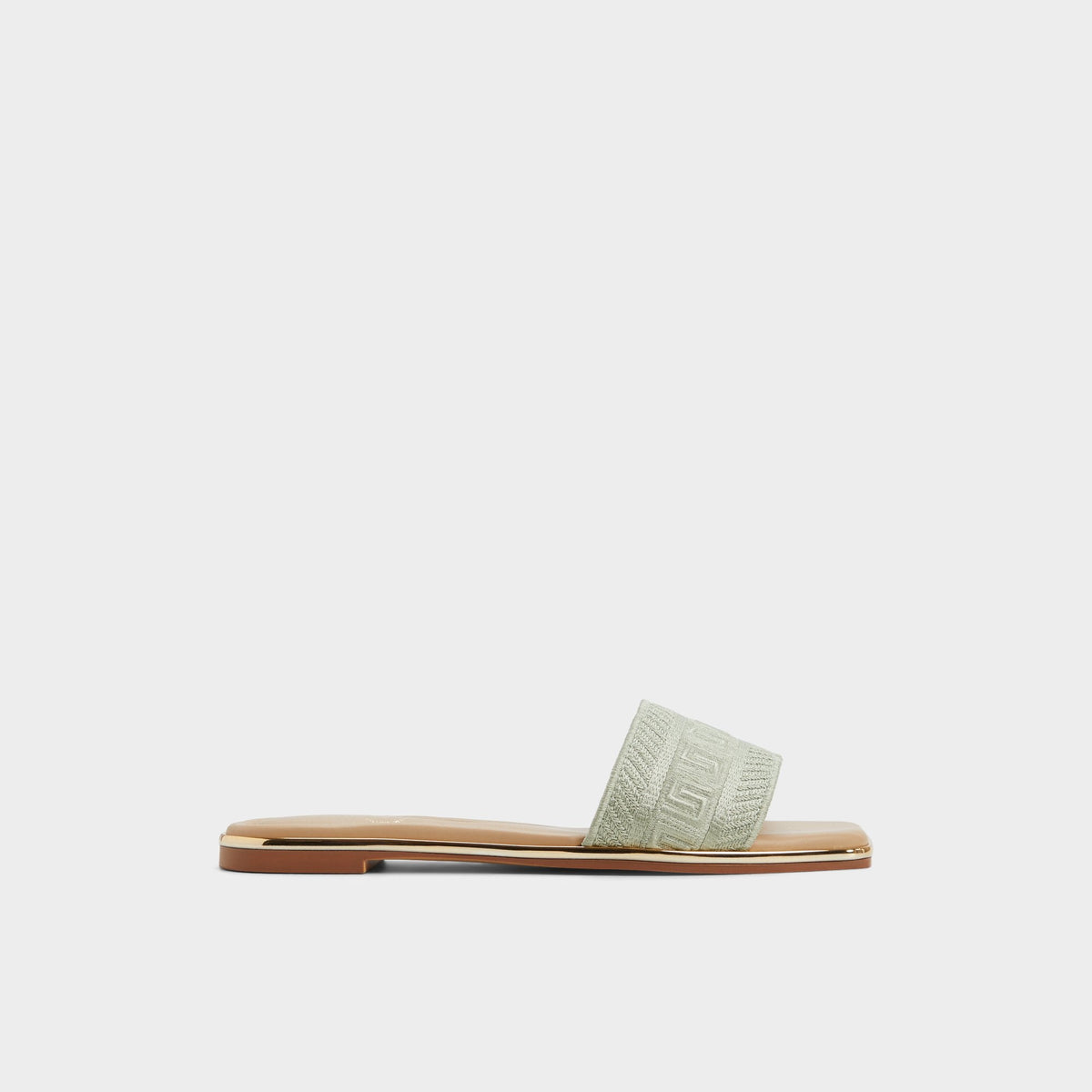 Aldo Oceania Other Green Women's Flats - Slide sandal