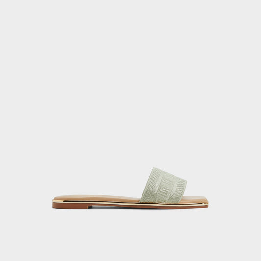 Aldo Oceania Other Green Women's Flats - Slide sandal