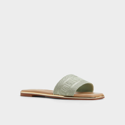 Aldo Oceania Other Green Women's Flats - Slide sandal