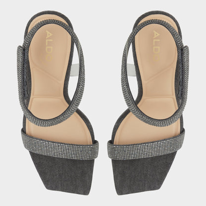 Aldo Rosy Dark Grey Women's Strappy sandals - Strappy heeled sandal