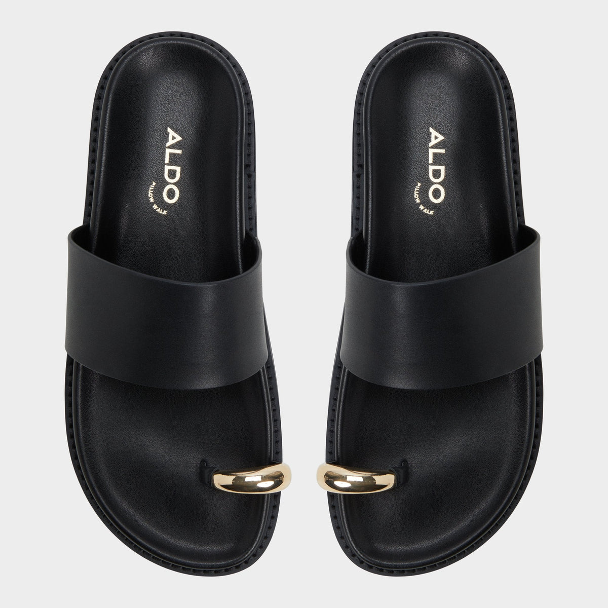 Aldo Beachstroll Black Women's Footbed sandals - Footbed sandal, Footbed sandal
