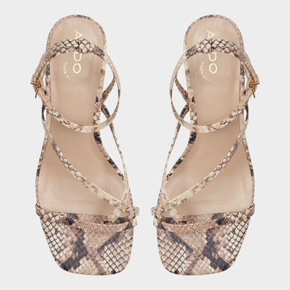 Aldo Adrauder in Brown Overflow 13801090 - Strappy block heeled sandal, Block heel