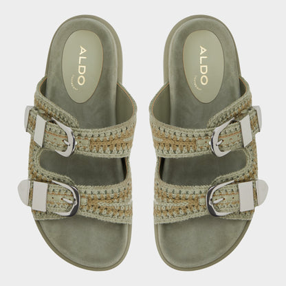 Aldo Bohodream Khaki Women's Footbed sandals - Footbed sandal