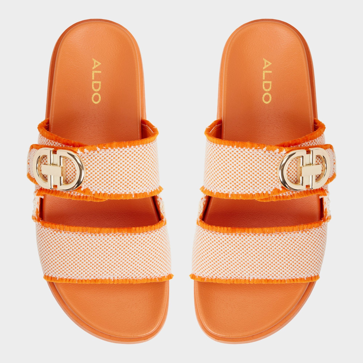 Aldo Daisymae Orange Women's Footbed sandals -