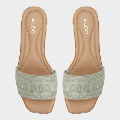 Aldo Oceania-xt Other Green Women's Flats - Slide sandal