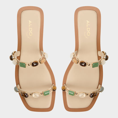 Aldo Sapphira Medium Beige Women's Flats - Strappy flat sandal