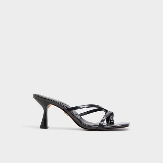 Aldo Calypsa Black Women's Animal Prints - Strappy heeled sandal, Block heel