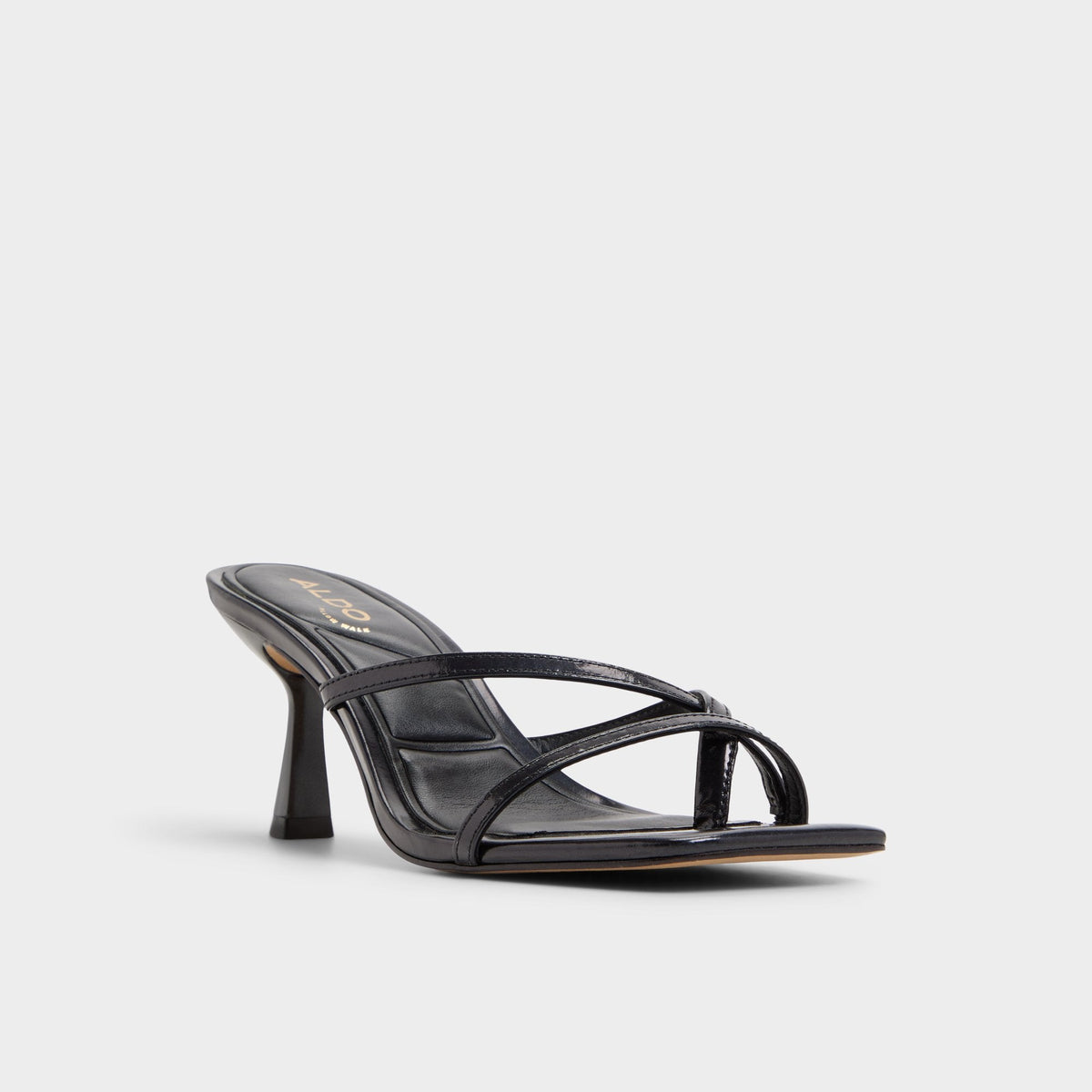 Aldo Calypsa Black Women's Animal Prints - Strappy heeled sandal, Block heel