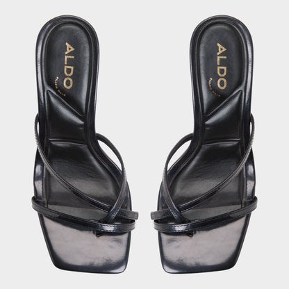 Aldo Calypsa Black Women's Animal Prints - Strappy heeled sandal, Block heel