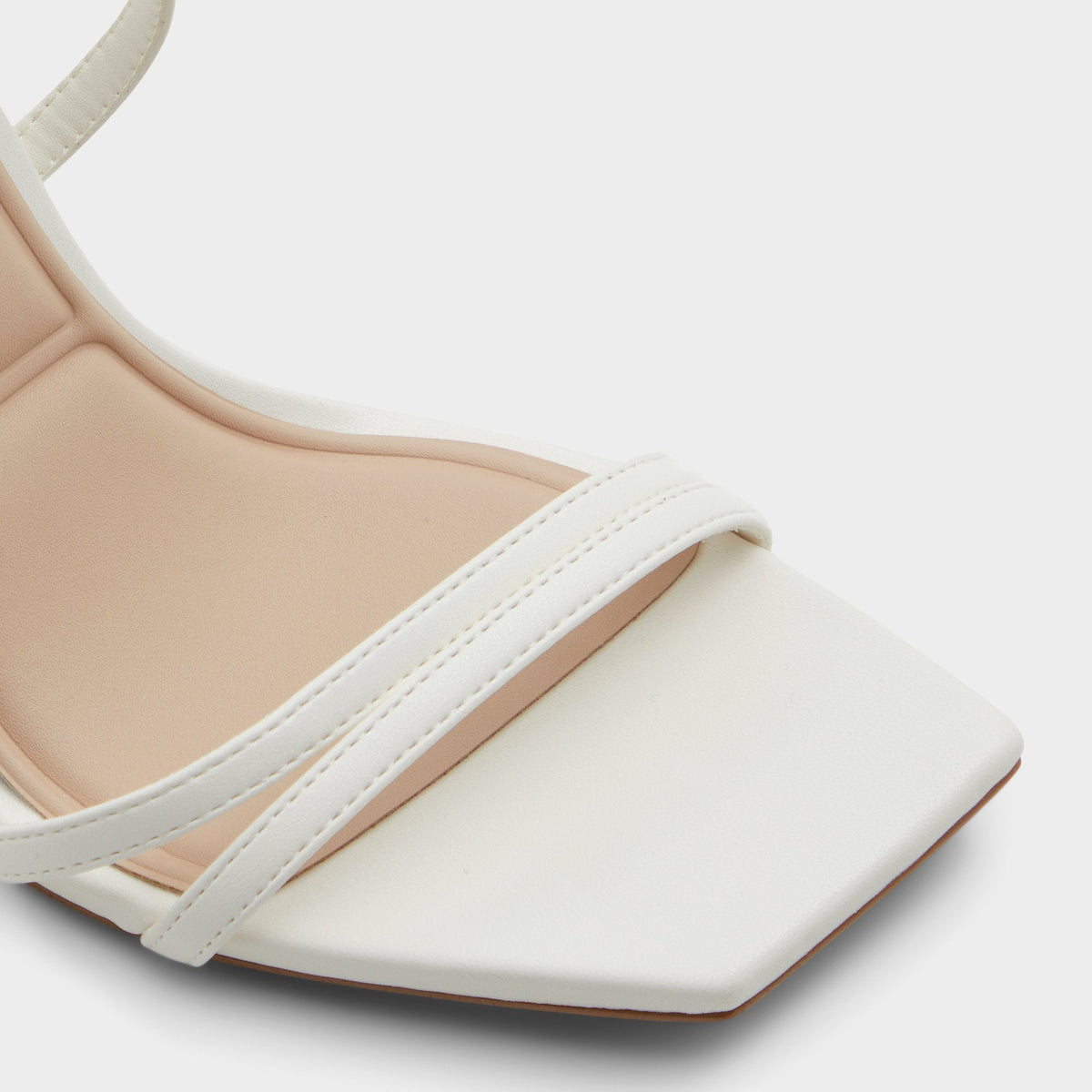Aldo Phaedra in White - Strappy stiletto sandal, Stiletto heel