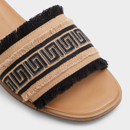 Aldo Nalani Open Black Women's Flats - Slide sandal