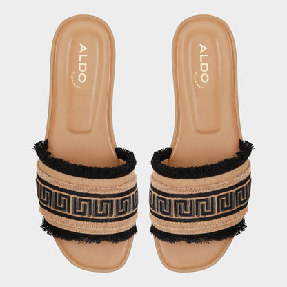 Aldo Nalani Open Black Women's Flats - Slide sandal