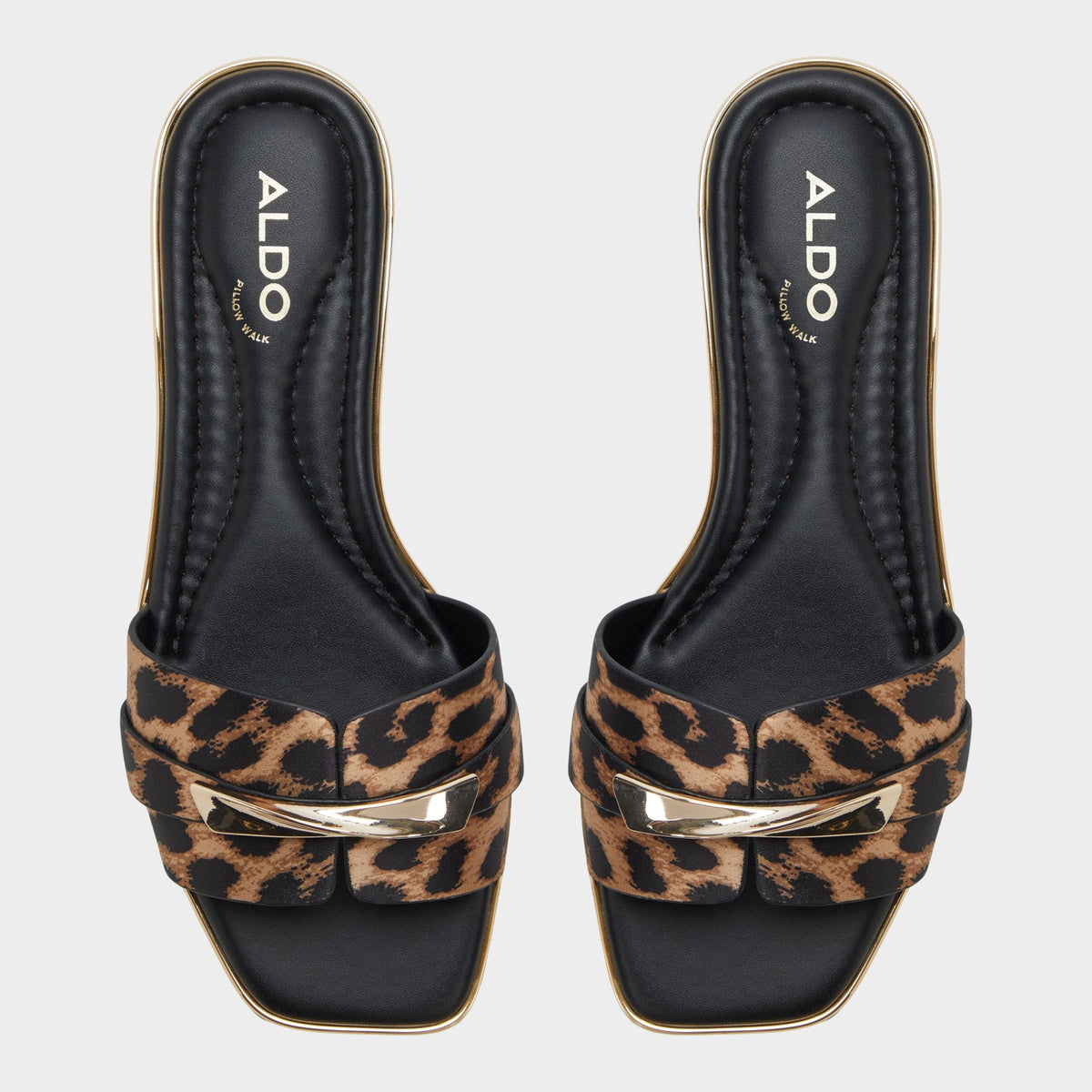Aldo Darlina Brown Multi Women's Flats - Slide sandal