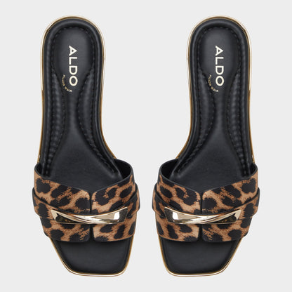 Aldo Darlina Brown Multi Women's Flats - Slide sandal