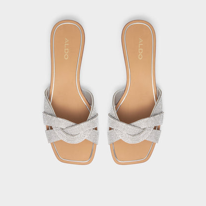 Aldo Coredith Silver Women's Flats - Slide sandal
