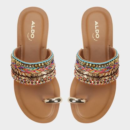 Aldo Beachwalk Multicolor Women's Flats - Slide sandal