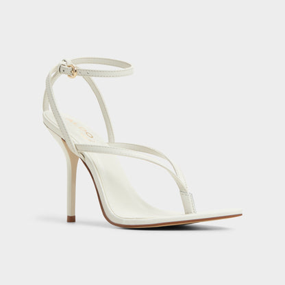 Aldo Abyfindley White/Bone Women's Strappy sandals - Heeled flip flop