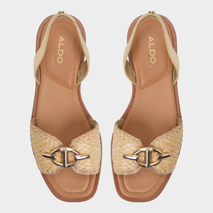 Aldo Goassi Gold Women's Iridescent metallics - Flat sandal