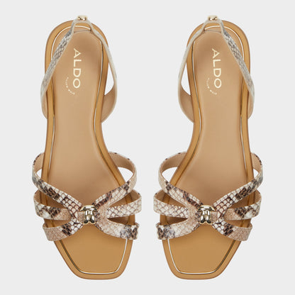 Aldo Marassita Brown Multi Women's Slingbacks - Flat sandal