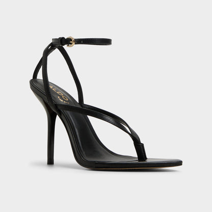 Aldo Abyfindley Black Women's Strappy sandals - Heeled flip flop, Stiletto heel